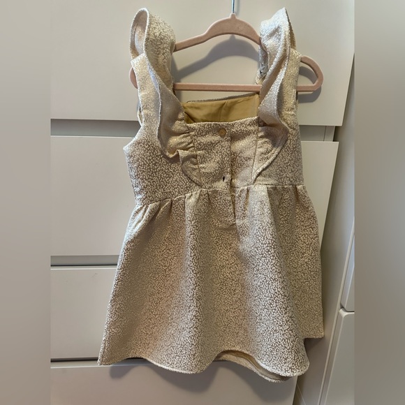Janie and Jack Gold Dress - Picture 2 of 3